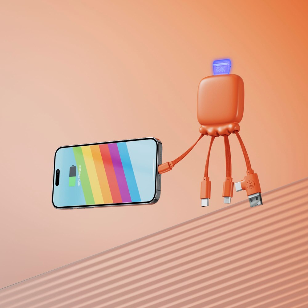 3192 | Xoopar Octopus Gamma 2 Powerbank with Bio Charging cable 3000mAh 