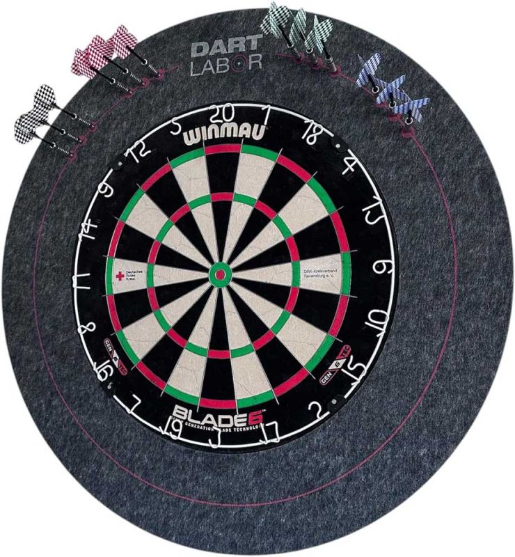 Allflash Dart Labor Darthalterung Catchring 69 cm | Platz für 12 Pfeile